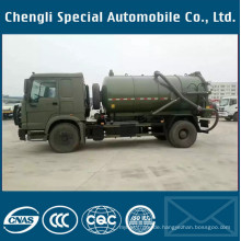 Dongfeng Armee-Grün 4X4 Spetic Behälter-Vakuumabsaugungs-Abwasser-LKW